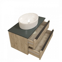 Teymi Раковина накладная в ванную Lori 50 белая T50502 – фотография-11