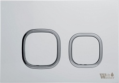 WeltWasser Инсталляция для унитаза Amberg 497 WT с белой глянцевой клавишей смыва – фотография-3