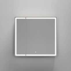 Sancos Зеркало-шкаф Mirror 90 с подсветкой MI90EG дуб галифакс натуральный – фотография-4