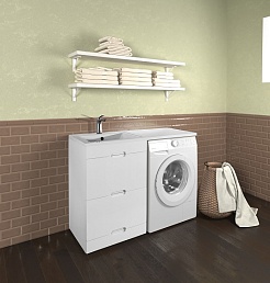 Водолей Тумба с раковиной Айрис 120 L под стиральную машину – фотография-6