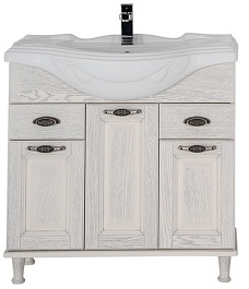 Aquanet Мебель для ванной Тесса 85 жасмин/серебро – фотография-6