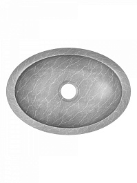 Teymi Раковина накладная в ванную Laina 48 мрамор серый матовый T51303 – фотография-2