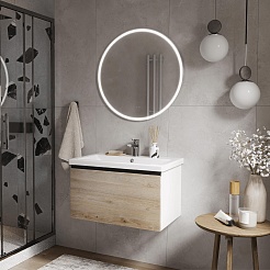 Vigo Мебель для ванной Cross 700-0-1 подвесная дуб давос натуральный – фотография-2