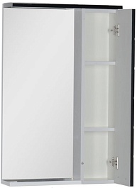 Aquanet Зеркальный шкаф "Доминика 60" черный – фотография-4