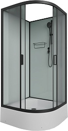 Frank Душевая кабина F409/1 M black без крыши профиль черный стекло матовое – фотография-2