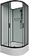 Frank Душевая кабина F409/1 M black без крыши профиль черный стекло матовое – фотография-4