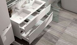 Jorno Тумба под раковину Modul 120 подвесная белая Mоl.01.122/P/W – фотография-3