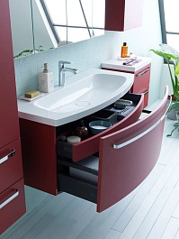 Kolpa San Тумба с раковиной Adele 110 RED – фотография-8