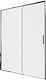 Aquanet Душевая дверь в нишу Pleasure Evo 140 AE65-N140-CT профиль хром стекло прозрачное – фотография-6