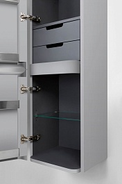 Am.Pm Пенал для ванной Sensation L серый шелк – фотография-6