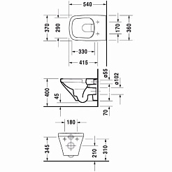 Duravit Унитаз подвесной DuraStyle 2552090000 с микролифтом – фотография-2