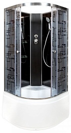 DTO Душевая кабина BМ4590 N (без крыши) BLACK – фотография-1