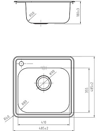 Iddis Мойка из нержавеющей стали Strit STR48P0i77 полированная – фотография-3