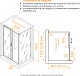 RGW Душевой уголок Passage PA-74-1B (PA-14B + Z-060-2B) 120x90 профиль черный стекло прозрачное – картинка-6