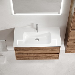 Sancos Мебель для ванной Libra 80 дуб чарльстон – фотография-4