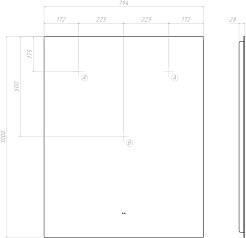 Vigo Мебель для ванной Milos 800-1-0 дуб золотой – фотография-19