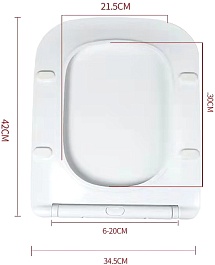 Esbano Сиденье для унитаза Garant белое – фотография-4