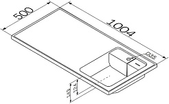 Am.Pm Мебельная раковина над стиральной машиной X-Joy 100 R белая – фотография-8