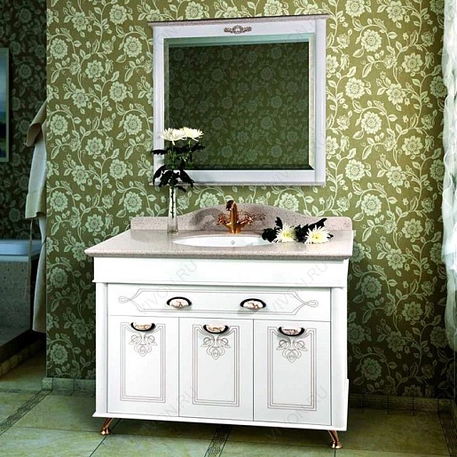 Водолей Тумба с раковиной "Изабель 100" F-1 красная – фотография-10