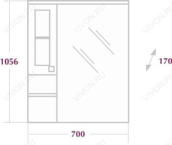 Onika Мебель для ванной Сакура 70 R – фотография-3