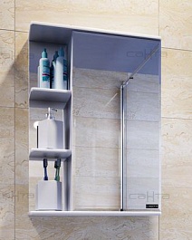 СанТа Зеркальный шкаф Ника 50 фацет R – фотография-1