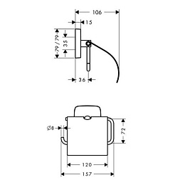 Hansgrohe Держатель туалетной бумаги PuraVida – фотография-2