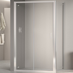 RGW Душевой уголок Passage PA-74 (PA-14 + Z-050-2) 110x100 профиль хром стекло прозрачное – фотография-1