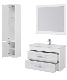 Aquanet Тумба с раковиной Бостон 100 ясень – фотография-4