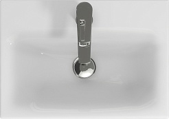 Бриклаер Тумба с раковиной Кристалл 50 с нишей белая/дуб бунратти – фотография-9