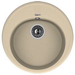 Florentina Мойка гранитная Лотос 510 круглая шампань – фотография-1