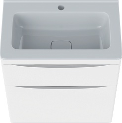 Vivon Тумба с раковиной Ostin 60 напольная белая матовая – фотография-7