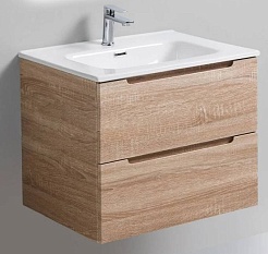 BelBagno Тумба с раковиной Etna 60 подвесная Rovere Bianco с раковиной BB-8099-60 – фотография-1