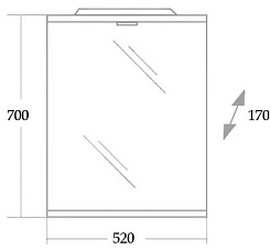 Onika Зеркало для ванной Омега 52.01 – фотография-3