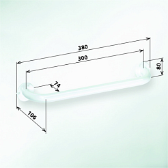 Bemeta Поручень для ванной Help 301100304 – фотография-2