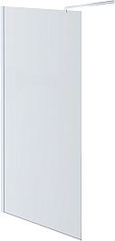 Aquatek Душевая перегородка 90x200 AQ WIW 09020CH с держателем профиль хром стекло прозрачное – фотография-1
