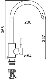 Frap Смеситель для кухни F40899-1 белый – фотография-3