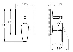 Vitra Смеситель Q-Line A42208EXP – фотография-2