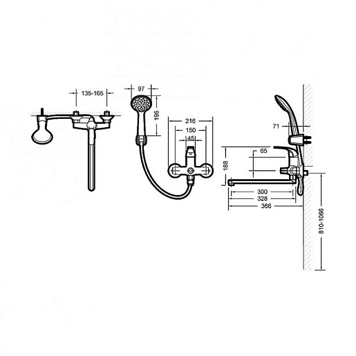 Promo Смеситель для ванны Fit 7F6135188CP-LB-RUS – фотография-2