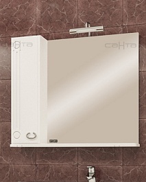 СанТа Зеркальный шкаф Коралл 80 L – фотография-1