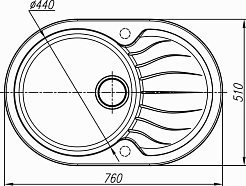Dr. Gans Мойка гранитная Берта 760 терракота – фотография-2