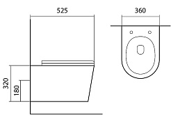 Aquatek Унитаз подвесной Вега AQ1905-MB – фотография-2