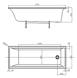 Aquatek Акриловая ванна Лайма 170x70 – фотография-3