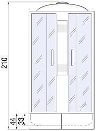 River Душевая кабина Nara 120/80/46 MT L – фотография-13