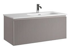 Sancos Тумба с раковиной Snob R 1.0 100 R doha soft раковина Element 101 чаша справа CN7003R – фотография-1