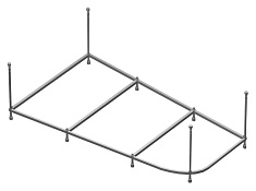 Riho Каркас для ванны Riho Geta 170 усиленный