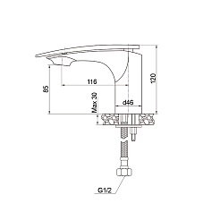 Raiber Смеситель для раковины Dunis R1201 – фотография-3