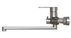 Mixline Смеситель для ванны и раковины 35k MLSS36-02 "Steel Kit" хром – фотография-3