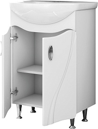 Mixline Тумба под раковину Лима 55 белая – фотография-2