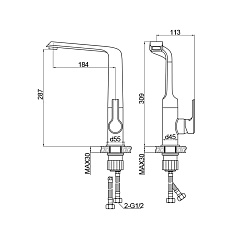 Raiber Смеситель для кухни Zigen R1903 – фотография-2