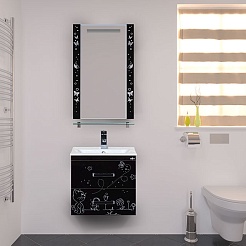 Misty Мебель для ванной Kitty 60 черный рояль – фотография-2